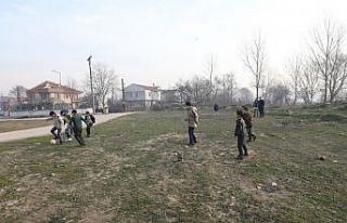 Taban saha isteyen çocuklarla buluştu