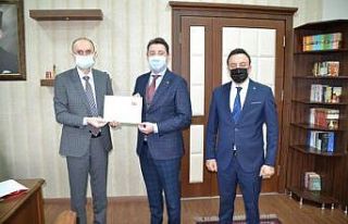 Tablet yardımlarına teşekkür belgesi