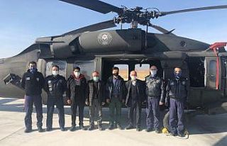 Taburcu olan Kazım Amca’dan pilotlara ziyaret