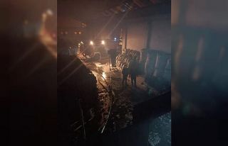 Talaş deposu alevlere  teslim oldu