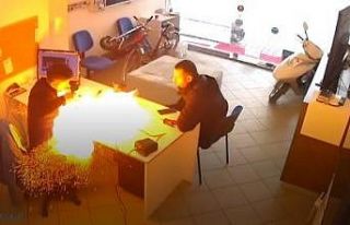 Tamircinin elindeki tablet bomba gibi patladı, o...