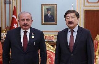TBMM Başkanı Şentop, TÜRKSOY Genel Sekreteri Kaseinov’u...