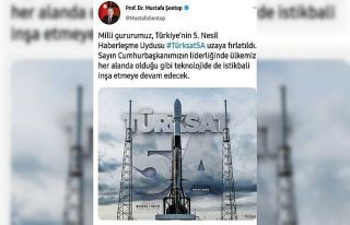 TBMM Başkanı Şentop’tan Türksat 5A paylaşımı