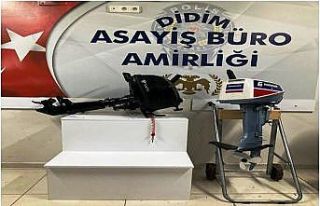 Tekne motoru hırsızları yakalandı
