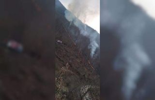 Tokat’ta, örtü yangını