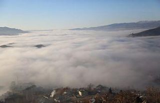 Tunceli’de sis denizi, şehir kayboldu