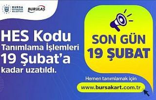 Ulaşım kartlarında HES kodu eşleştirme süresi...