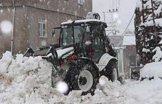 Uludere belediyesinin kar mesaisi