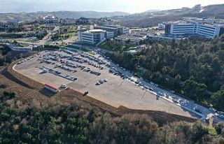 Umuttepe otoparkında çevre düzenlemesi yapıldı