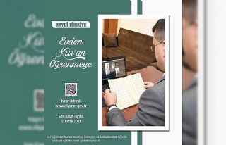 Uzaktan eğitimle evden Kur’an öğretimi başladı