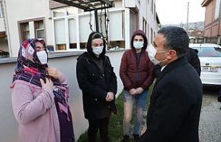 Vali Atay ailelere baş sağlığı diledi