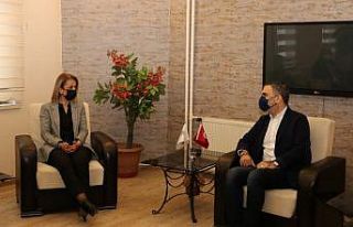 Vali Becel, KAPTİD Başkanı Dinler’i ziyaret etti