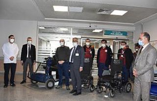 Van Eğitim ve Araştırma Hastanesinde akülü sedye,...