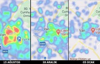 Van’ın risk haritası bu kez maviye döndü