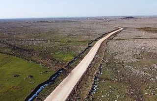 Viranşehir ve Ceylanpınar kırsalında yol çalışması
