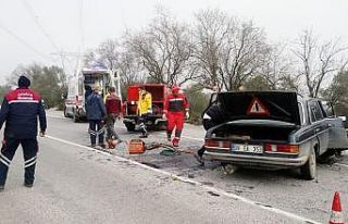 Yatağan’da sıkışmalı kaza