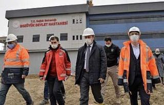Yeni Bozüyük Devlet Hastanesi inşaatının yüzde...