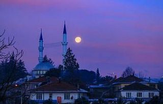 Yılın ilk dolunayı Kazdağları’nda görüntülendi