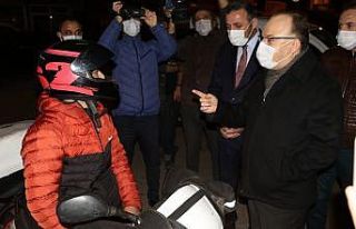 Zonguldak Valisi Mustafa Tutulmaz sürücüleri denetledi