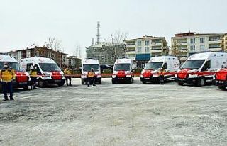 112’ye 9 ambulans takviyesi