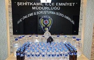 120 litre sahte içki ele geçirildi