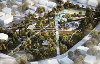 14 dönümlük parkın içinde yok yok