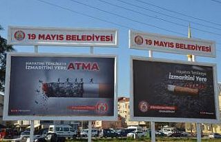 19 Mayıs Belediyesi sigaraya savaş açtı