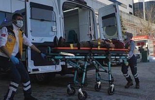 3 metre yüksekten beton zemine düşen inşaat işçisi...