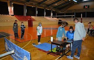 55 öğrenci spora yönlendirme testinden geçirildi