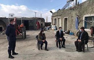 Acıgöl Kaymakamı Kaya, şehit ailelerini ziyaret...