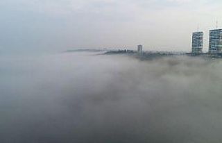 Adana’daki sis denizi hayran bıraktı