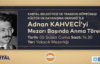 Adnan Kahveci, vefatının 28. yılında Kartal’daki...