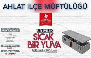 Ahlat Müftülüğünden Suriyeli mülteciler için...