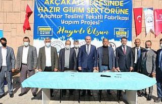 Akçakale’de tekstil fabrikası kuruluyor