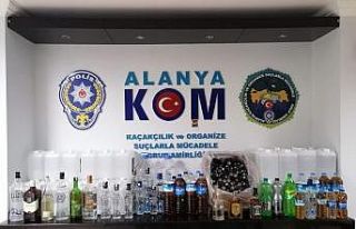 Alanya’da sahte içki operasyonu