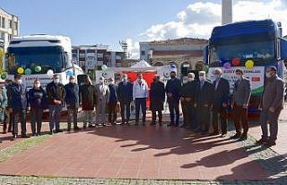 Aliağa’dan Suriye’ye iki tır yardım malzemesi...