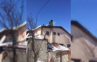 Amasya’da baca yangını korkuttu