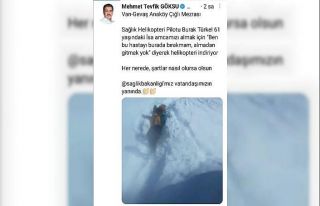 Ambulans helikopter pilotundan alkışlanacak hareket