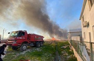 Antalya’da korkutan sazlık yangını
