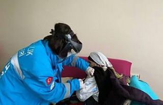 Asırlık çınar Hanife Nine de Covid-19 aşısı...