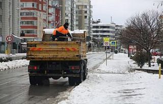 Atakum’da karla mücadele