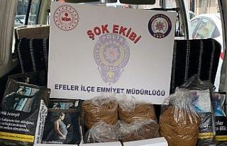 Aydın’da 8 kilo kaçak tütün ele geçirildi