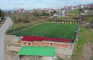 Bahçecik stadı spor tesisinde çalışmalar sürüyor