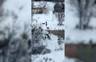 Bahçelievler’de vatandaşların karla imtihanı