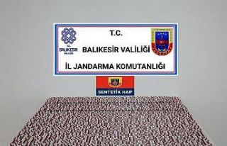 Balıkesir’de jandarmadan uyuşturucu hap operasyonu