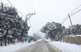 Bandırma’da kar etkili oldu, ekipler teyakkuza...