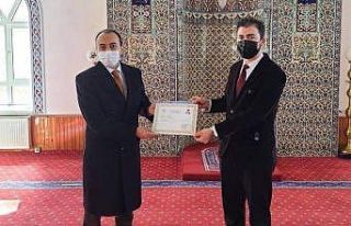 Başarılı İmam ödüllendirildi