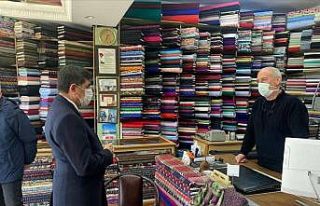 Başkan Aksun, Manifaturacılar Sitesi esnafıyla...