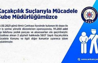 Başkentte kaçakçılara ağır darbe