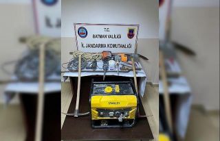 Batman’da 60 metre derinliğinde kaçak kazı kazan...